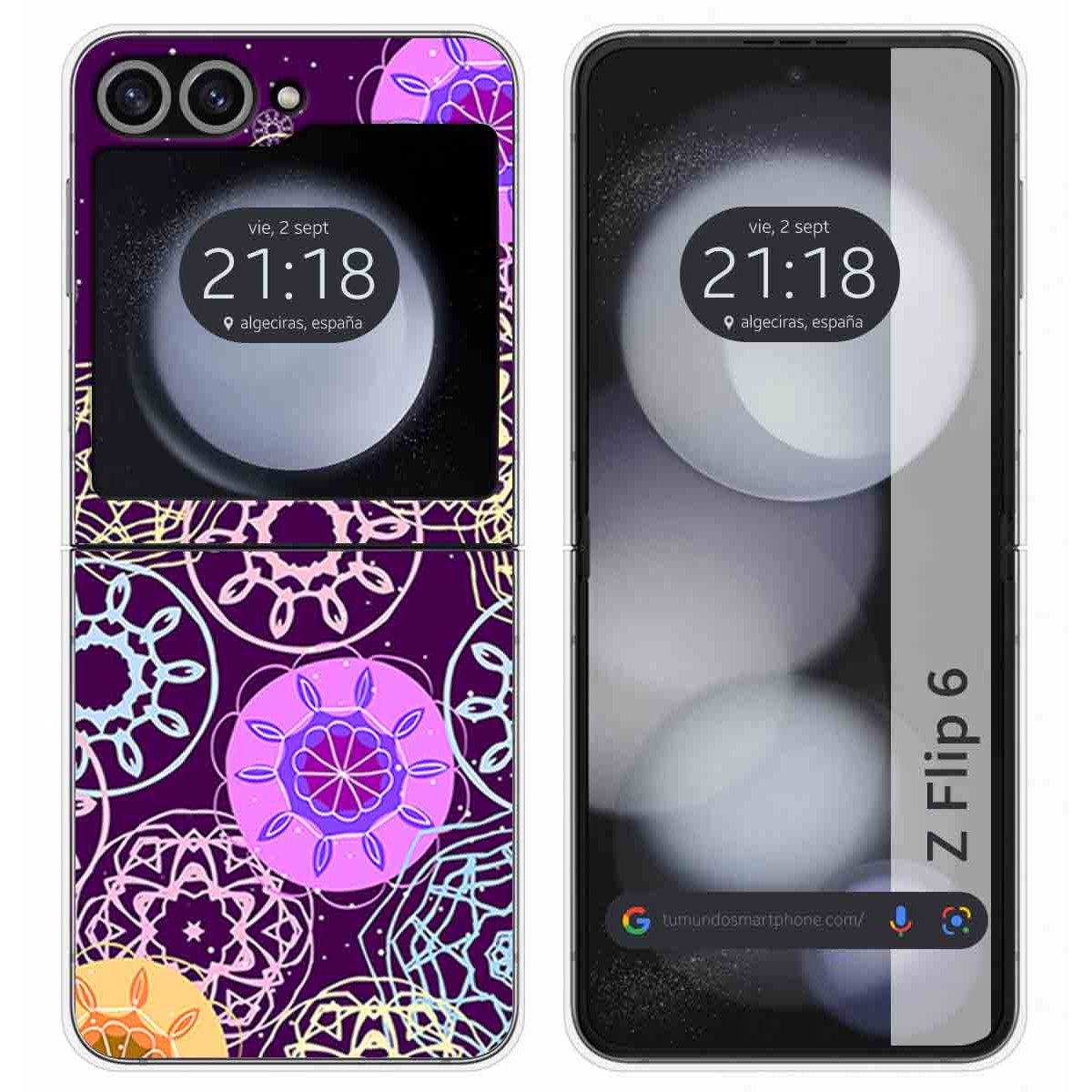 Funda Carcasa Dura para Samsung Galaxy Z Flip 6 5G diseño Radial Dibujos