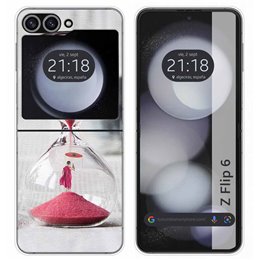 Funda Carcasa Dura para Samsung Galaxy Z Flip 6 5G diseño Reloj Dibujos