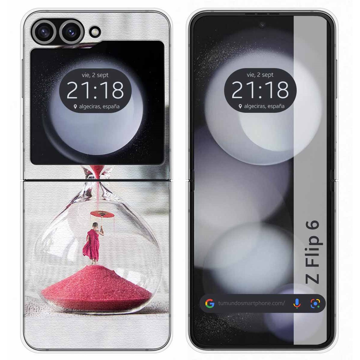 Funda Carcasa Dura para Samsung Galaxy Z Flip 6 5G diseño Reloj Dibujos