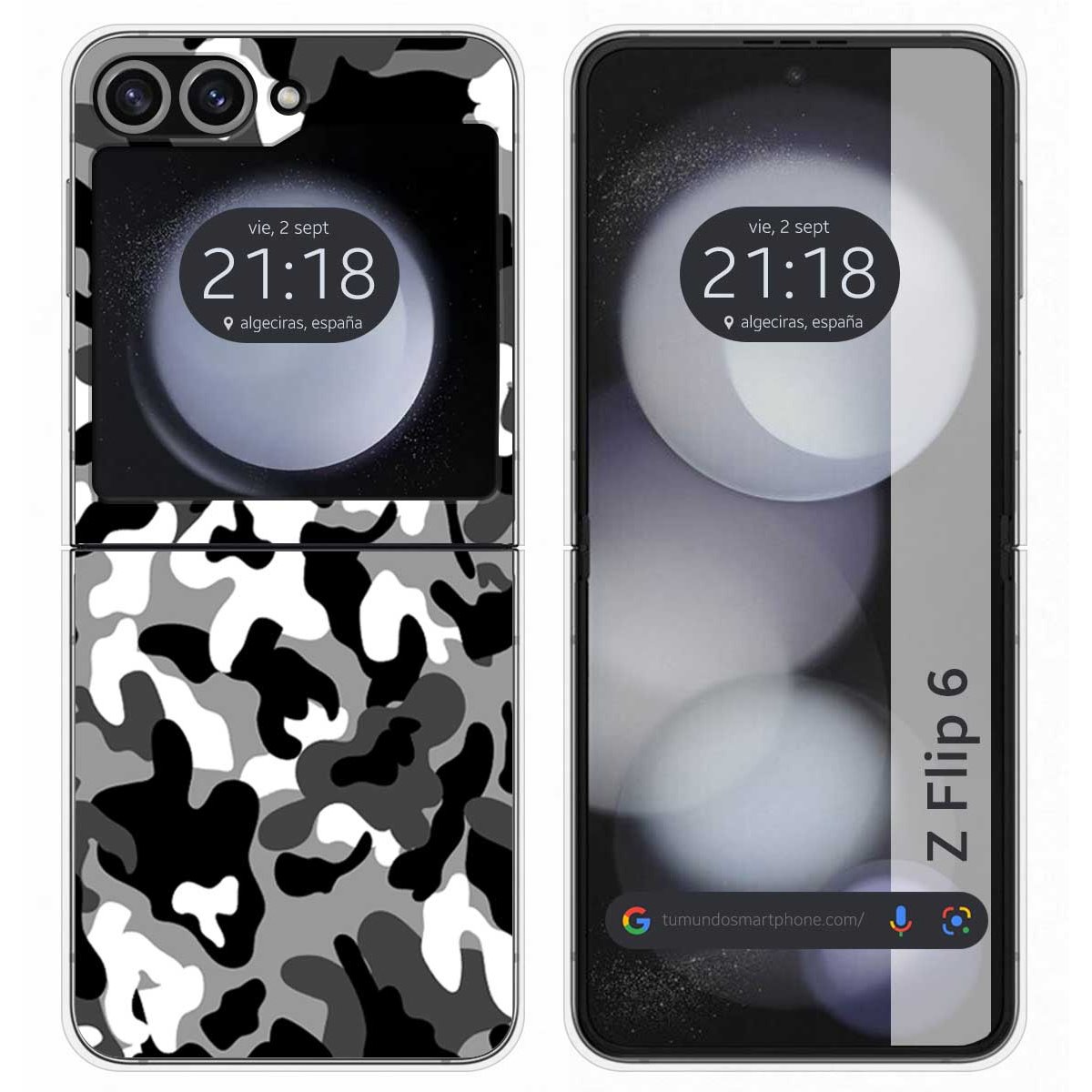 Funda Carcasa Dura para Samsung Galaxy Z Flip 6 5G diseño Snow Camuflaje Dibujos