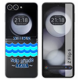 Funda Carcasa Dura para Samsung Galaxy Z Flip 6 5G diseño Agua Dibujos