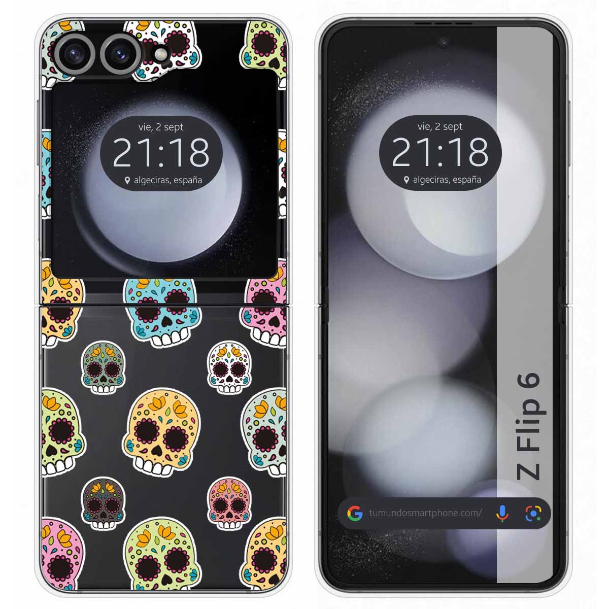 Funda Carcasa Dura para Samsung Galaxy Z Flip 6 5G diseño Catrina Dibujos