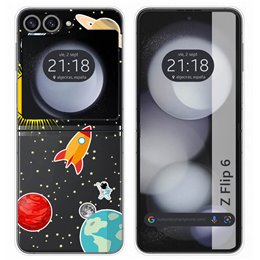 Funda Carcasa Dura para Samsung Galaxy Z Flip 6 5G diseño Espacio Dibujos