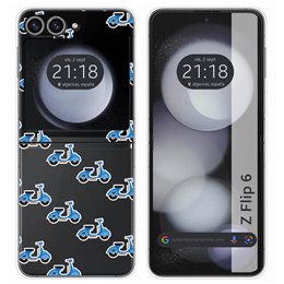 Funda Carcasa Dura para Samsung Galaxy Z Flip 6 5G diseño Scooter Dibujos