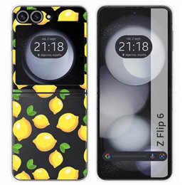 Funda Carcasa Dura para Samsung Galaxy Z Flip 6 5G diseño Limones Dibujos