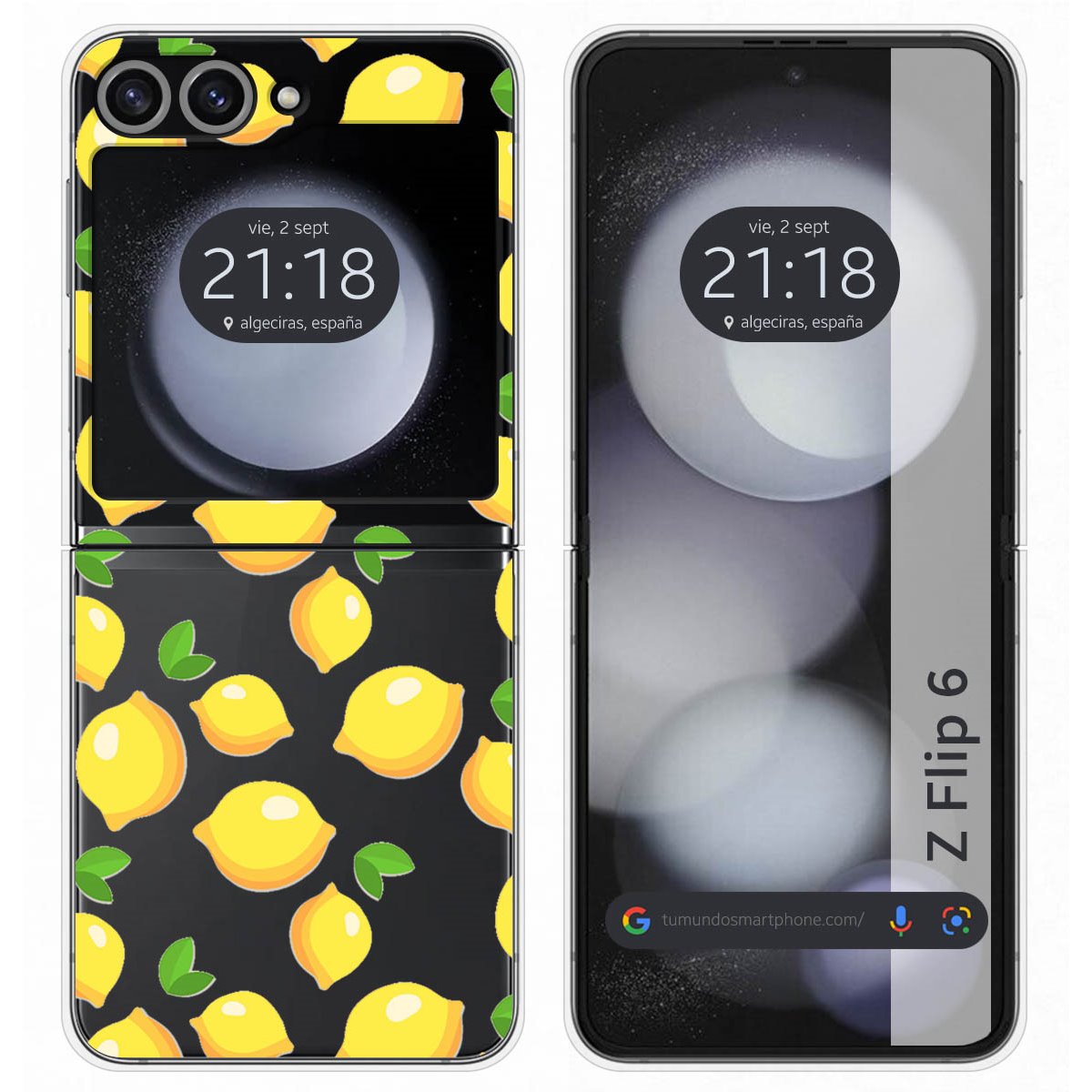 Funda Carcasa Dura para Samsung Galaxy Z Flip 6 5G diseño Limones Dibujos