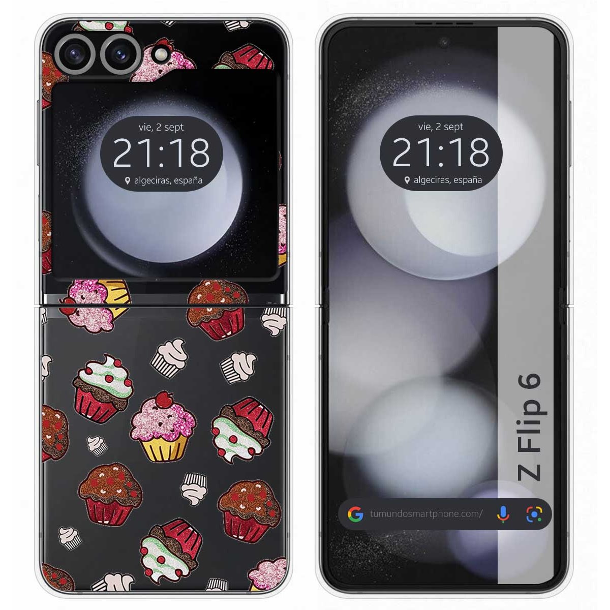 Funda Carcasa Dura para Samsung Galaxy Z Flip 6 5G diseño Muffins Dibujos