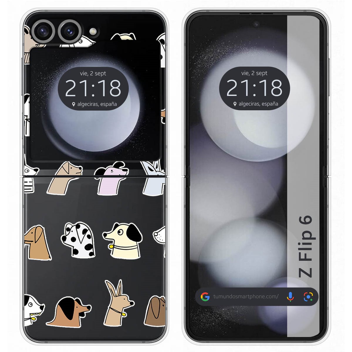 Funda Carcasa Dura para Samsung Galaxy Z Flip 6 5G diseño Perros Dibujos