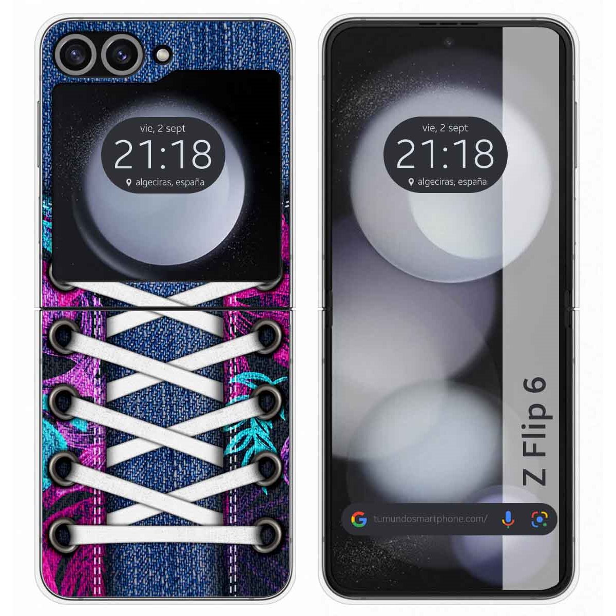 Funda Carcasa Dura para Samsung Galaxy Z Flip 6 5G diseño Zapatillas 06 Dibujos