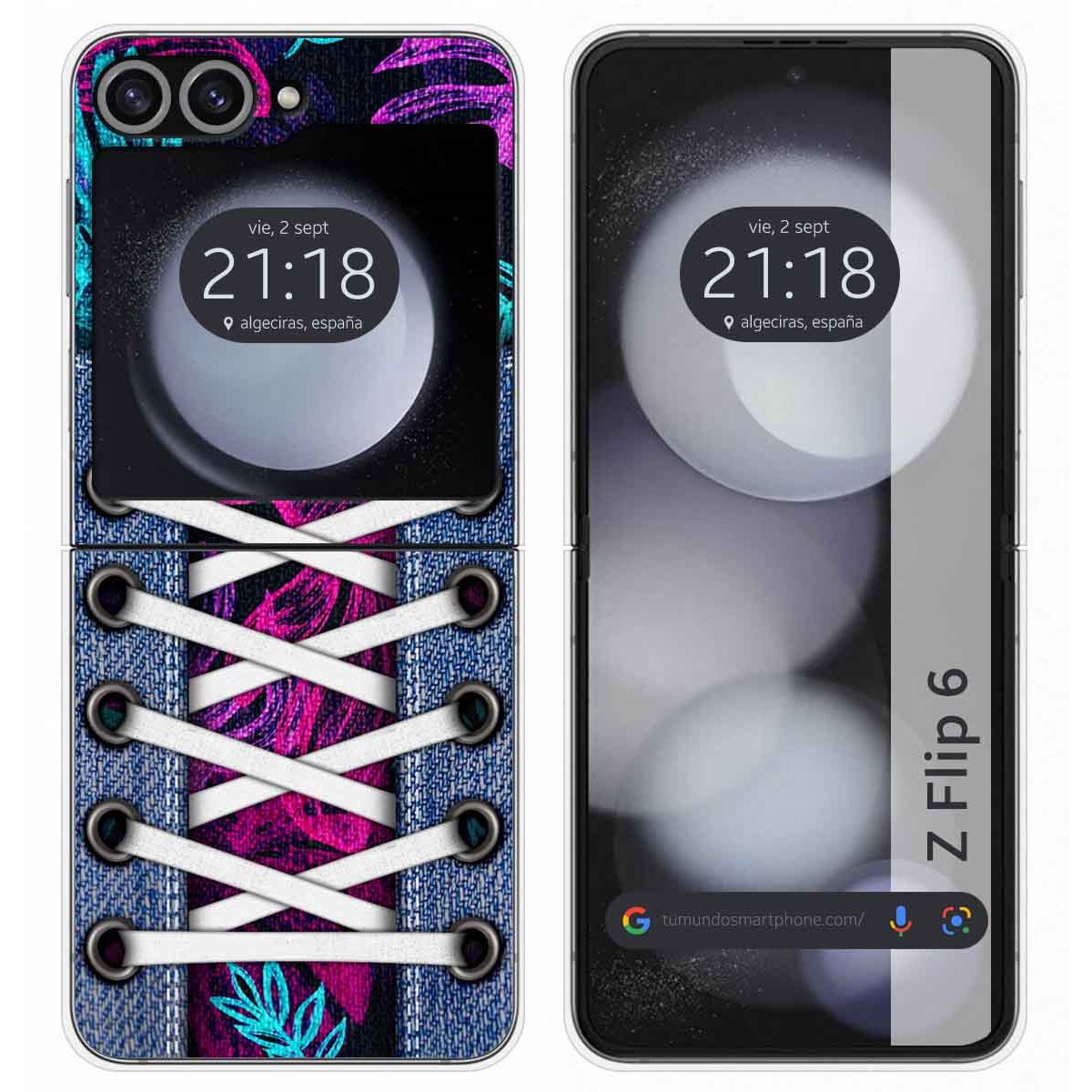 Funda Carcasa Dura para Samsung Galaxy Z Flip 6 5G diseño Zapatillas 07 Dibujos