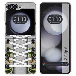 Funda Carcasa Dura para Samsung Galaxy Z Flip 6 5G diseño Zapatillas 08 Dibujos