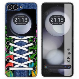 Funda Carcasa Dura para Samsung Galaxy Z Flip 6 5G diseño Zapatillas 13 Dibujos