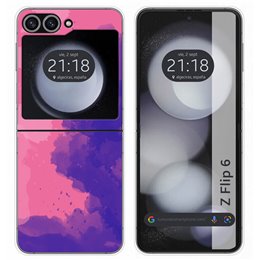 Funda Carcasa Dura para Samsung Galaxy Z Flip 6 5G diseño Acuarela 07 Dibujos