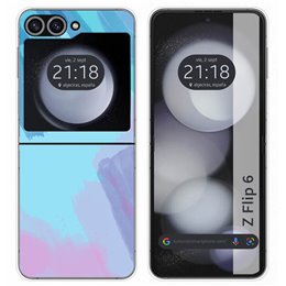 Funda Carcasa Dura para Samsung Galaxy Z Flip 6 5G diseño Acuarela 10 Dibujos