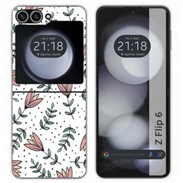 Funda Carcasa Dura para Samsung Galaxy Z Flip 6 5G diseño Flores 01 Dibujos