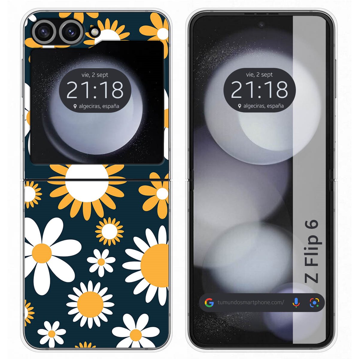 Funda Carcasa Dura para Samsung Galaxy Z Flip 6 5G diseño Flores 08 Dibujos