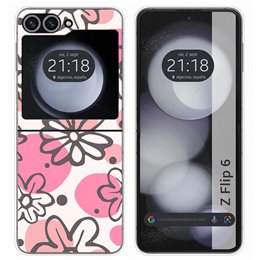 Funda Carcasa Dura para Samsung Galaxy Z Flip 6 5G diseño Flores 09 Dibujos