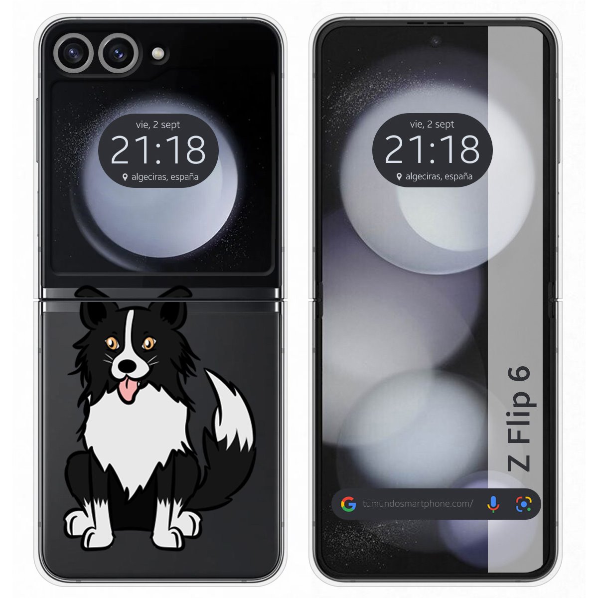 Funda Carcasa Dura para Samsung Galaxy Z Flip 6 5G diseño Perros 01 Dibujos