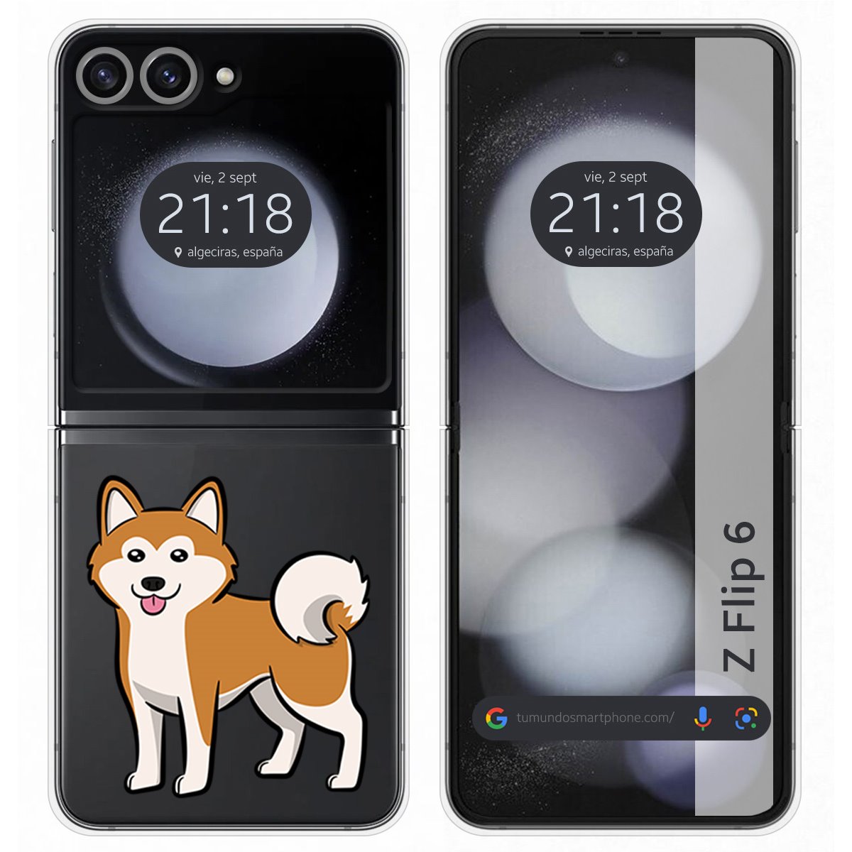 Funda Carcasa Dura para Samsung Galaxy Z Flip 6 5G diseño Perros 02 Dibujos