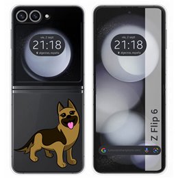 Funda Carcasa Dura para Samsung Galaxy Z Flip 6 5G diseño Perros 03 Dibujos