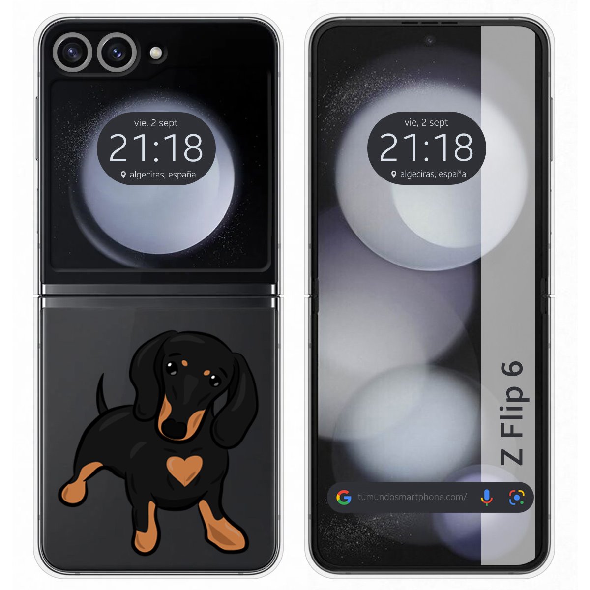 Funda Carcasa Dura para Samsung Galaxy Z Flip 6 5G diseño Perros 04 Dibujos