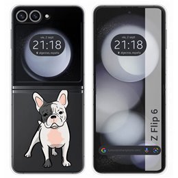 Funda Carcasa Dura para Samsung Galaxy Z Flip 6 5G diseño Perros 06 Dibujos