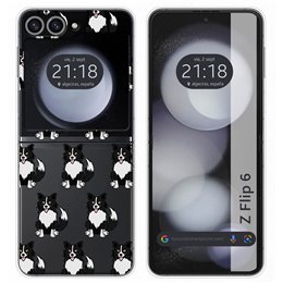 Funda Carcasa Dura para Samsung Galaxy Z Flip 6 5G diseño Perros 07 Dibujos