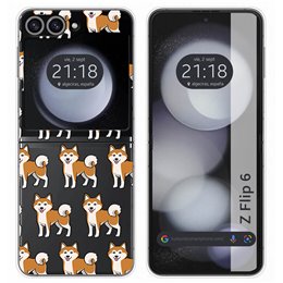 Funda Carcasa Dura para Samsung Galaxy Z Flip 6 5G diseño Perros 08 Dibujos