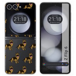 Funda Carcasa Dura para Samsung Galaxy Z Flip 6 5G diseño Perros 09 Dibujos