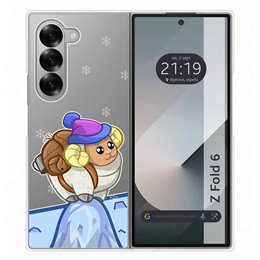 Funda Carcasa Dura Transparente para Samsung Galaxy Z Fold 6 5G diseño Cabra Dibujos