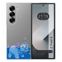 Funda Carcasa Dura Transparente para Samsung Galaxy Z Fold 6 5G diseño Hipo Dibujos