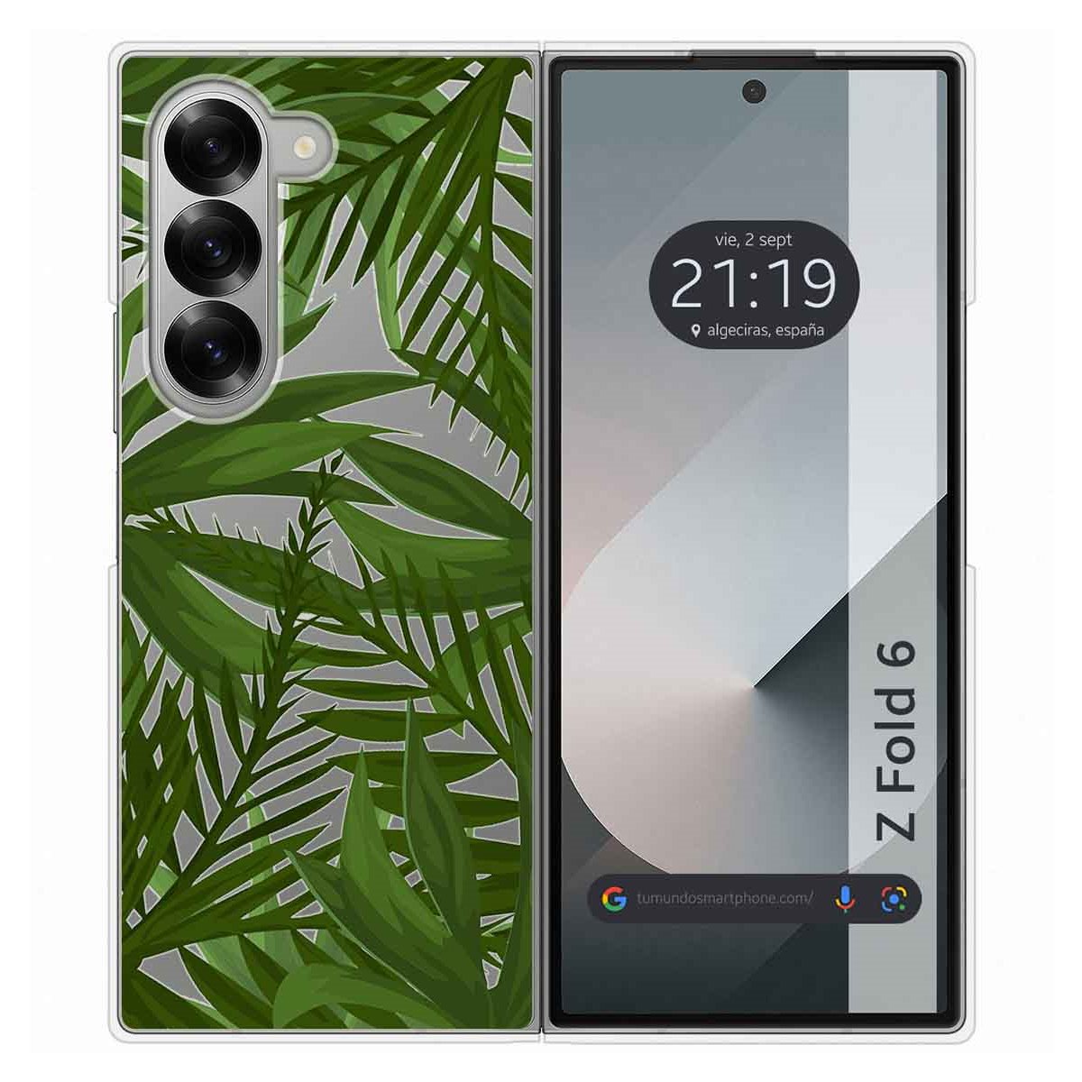 Funda Carcasa Dura Transparente para Samsung Galaxy Z Fold 6 5G diseño Jungla Dibujos