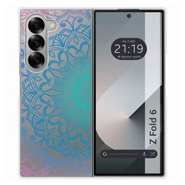 Funda Carcasa Dura Transparente para Samsung Galaxy Z Fold 6 5G diseño Mandala Dibujos