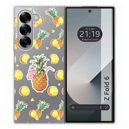 Funda Carcasa Dura Transparente para Samsung Galaxy Z Fold 6 5G diseño Piña Dibujos