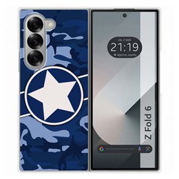 Funda Carcasa Dura para Samsung Galaxy Z Fold 6 5G diseño Camuflaje 03 Dibujos