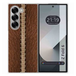 Funda Carcasa Dura para Samsung Galaxy Z Fold 6 5G diseño Cuero 01 Dibujos