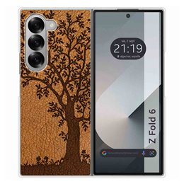 Funda Carcasa Dura para Samsung Galaxy Z Fold 6 5G diseño Cuero 03 Dibujos