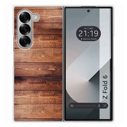 Funda Carcasa Dura para Samsung Galaxy Z Fold 6 5G diseño Madera 02 Dibujos