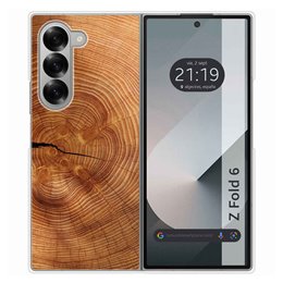 Funda Carcasa Dura para Samsung Galaxy Z Fold 6 5G diseño Madera 04 Dibujos