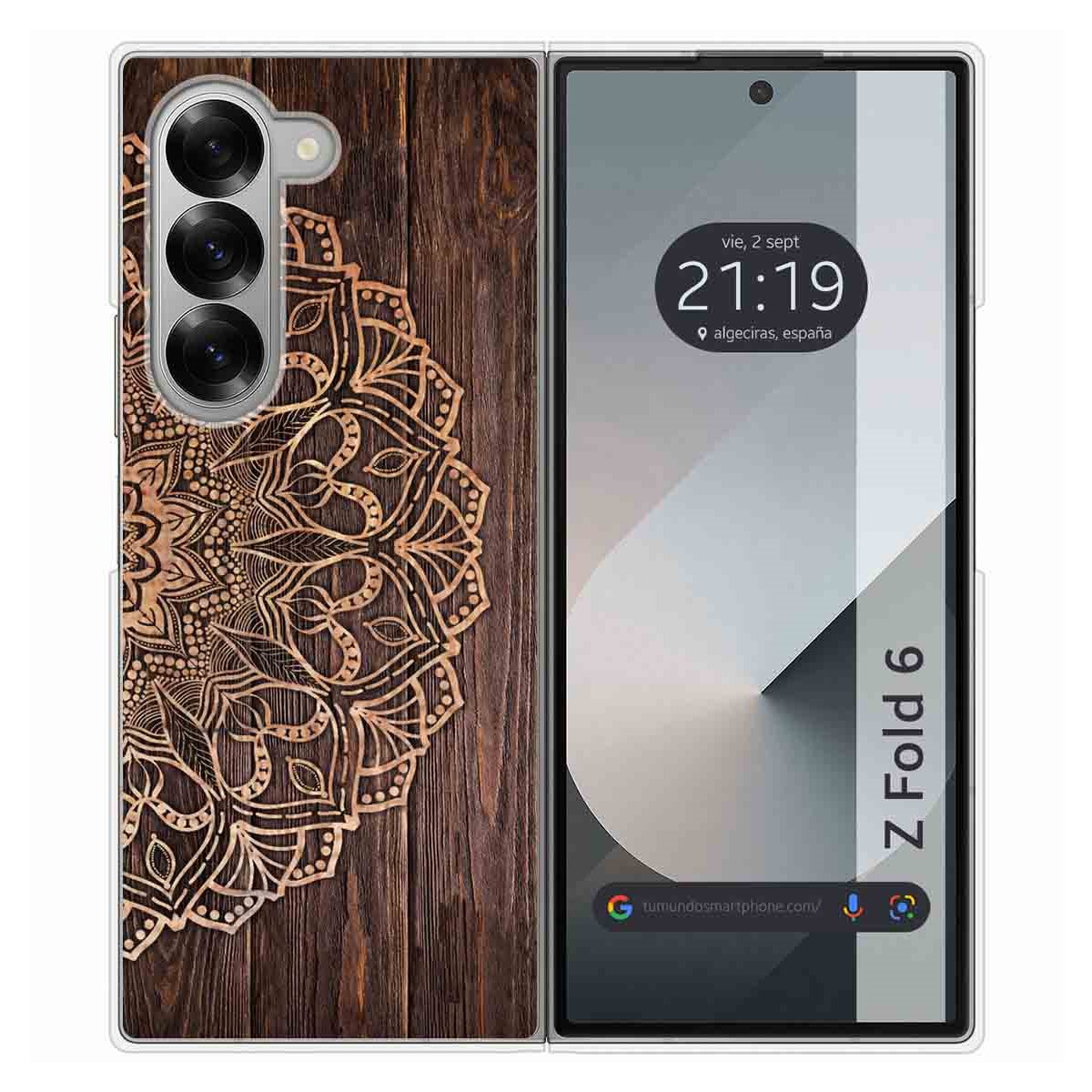 Funda Carcasa Dura para Samsung Galaxy Z Fold 6 5G diseño Madera 06 Dibujos