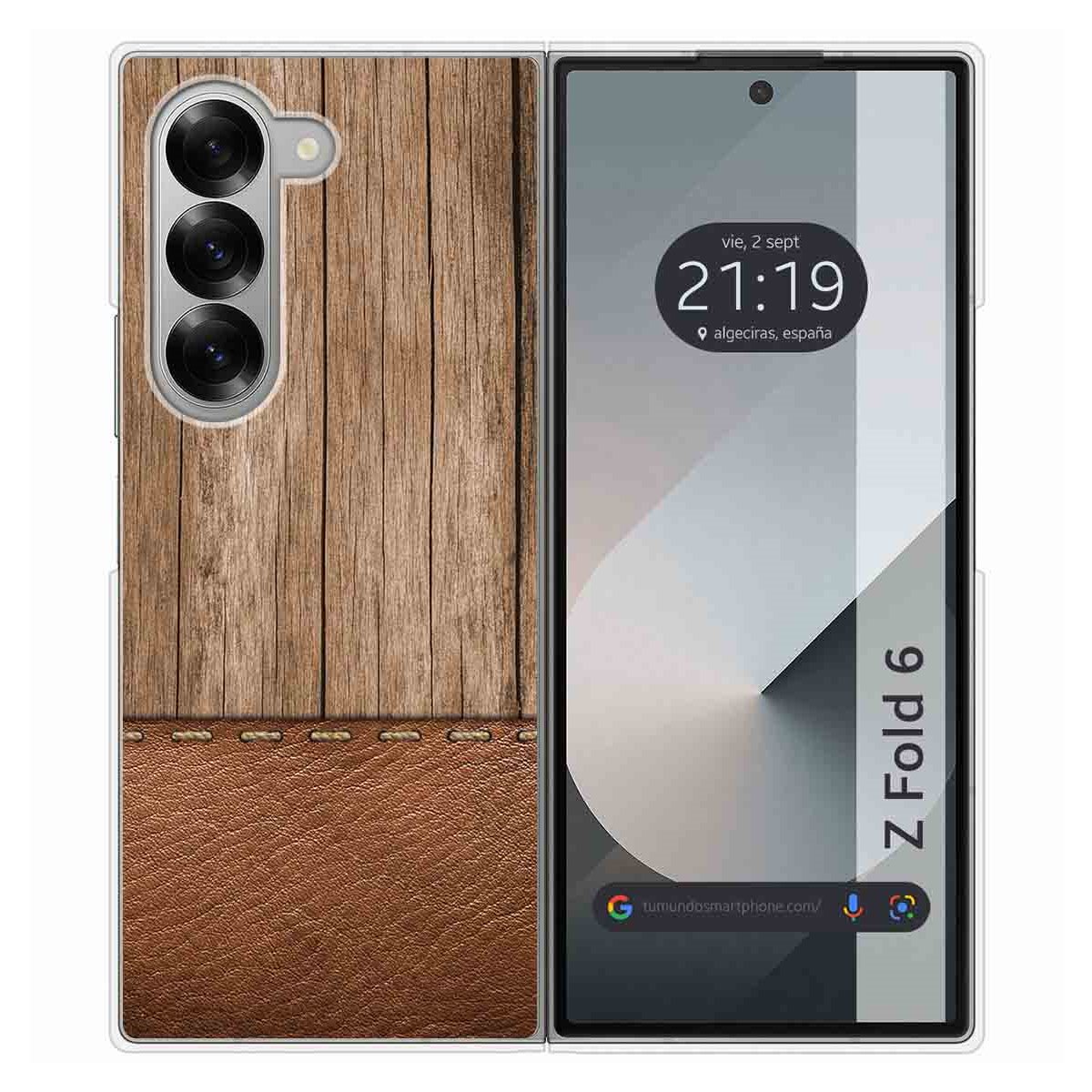 Funda Carcasa Dura para Samsung Galaxy Z Fold 6 5G diseño Madera 09 Dibujos