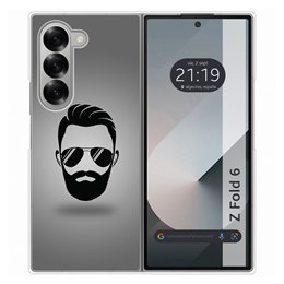 Funda Carcasa Dura para Samsung Galaxy Z Fold 6 5G diseño Barba Dibujos