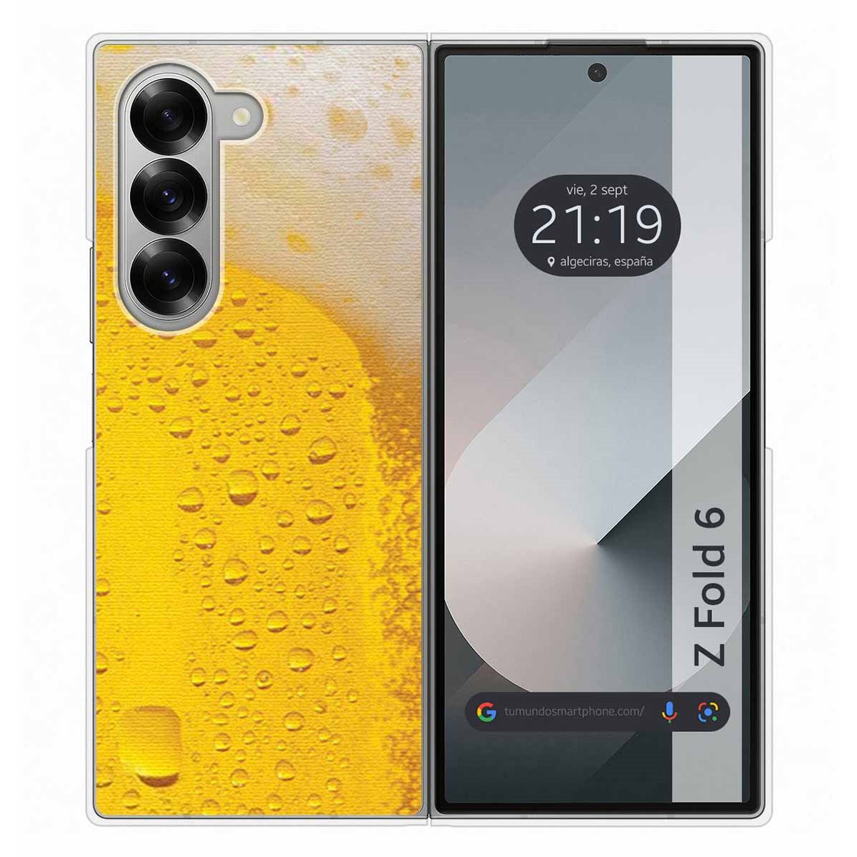 Funda Carcasa Dura para Samsung Galaxy Z Fold 6 5G diseño Cerveza Dibujos