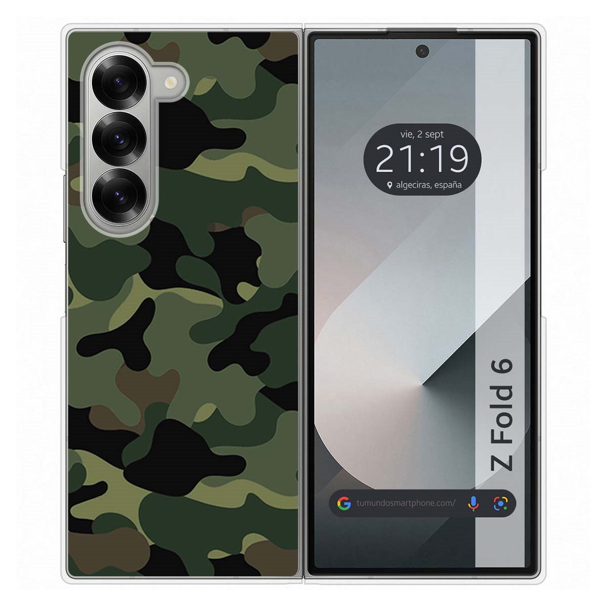 Funda Carcasa Dura para Samsung Galaxy Z Fold 6 5G diseño Camuflaje Dibujos