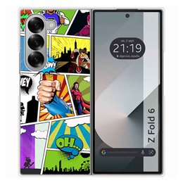 Funda Carcasa Dura para Samsung Galaxy Z Fold 6 5G diseño Comic Dibujos