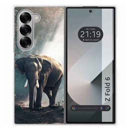 Funda Carcasa Dura para Samsung Galaxy Z Fold 6 5G diseño Elefante Dibujos