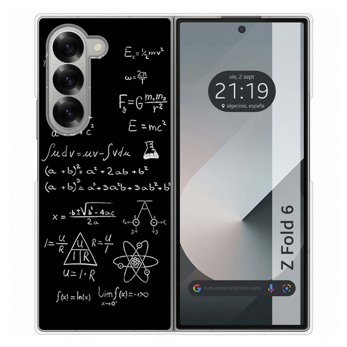 Funda Carcasa Dura para Samsung Galaxy Z Fold 6 5G diseño Formulas Dibujos