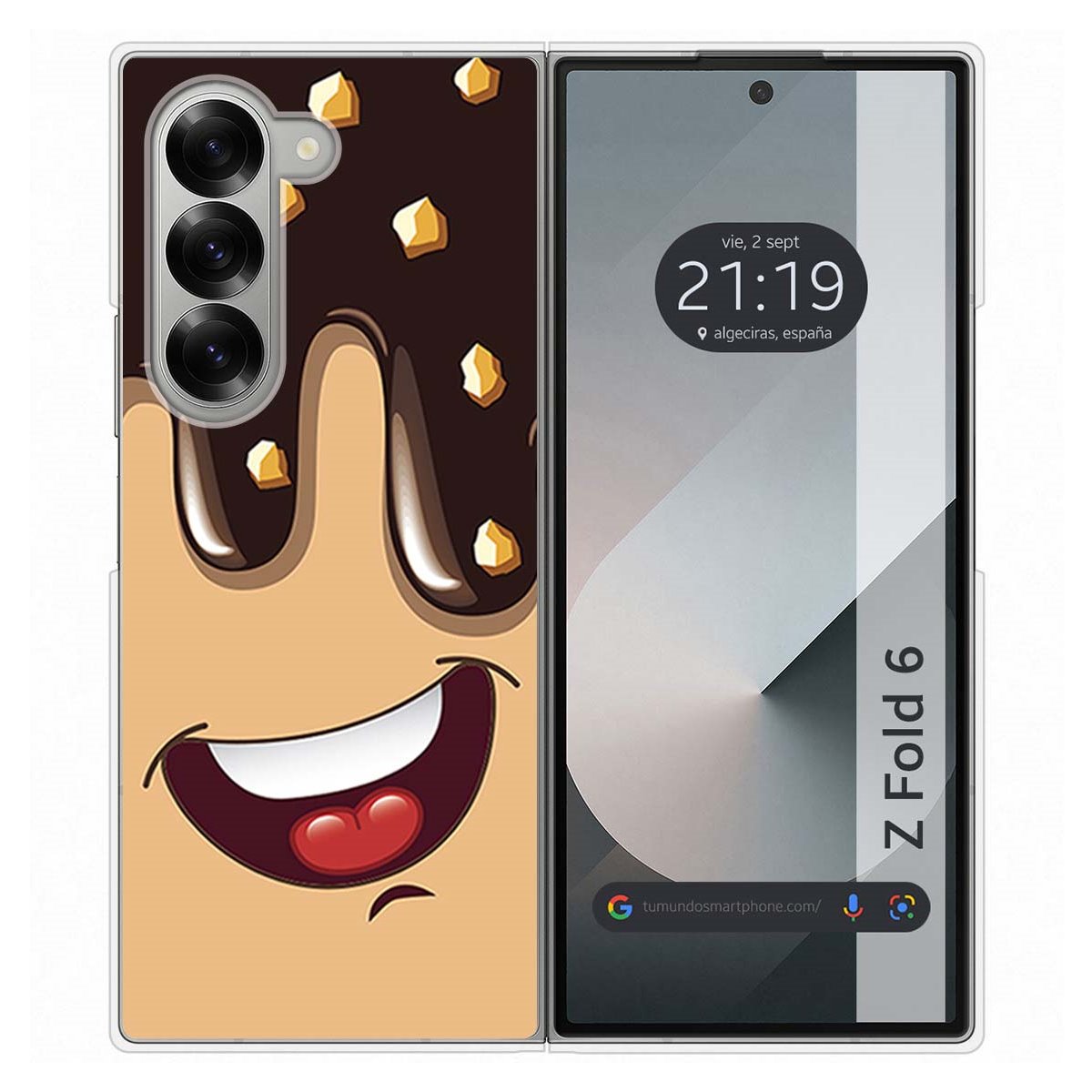 Funda Carcasa Dura para Samsung Galaxy Z Fold 6 5G diseño Helado Chocolate Dibujos