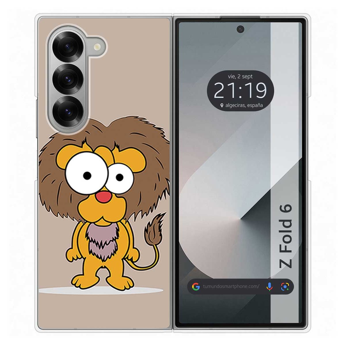 Funda Carcasa Dura para Samsung Galaxy Z Fold 6 5G diseño Leon Dibujos