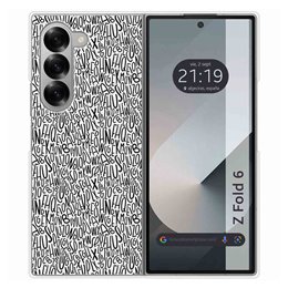 Funda Carcasa Dura para Samsung Galaxy Z Fold 6 5G diseño Letras Dibujos